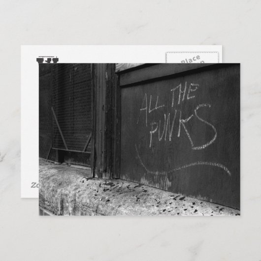 Wandschrift Postkarte (Vorne/Hinten)