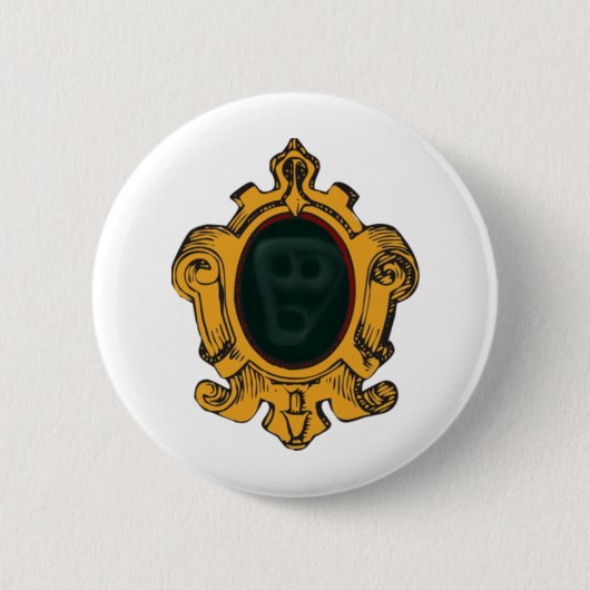Wandspiegel Geist Gesicht wall mirror ghost face Button (Vorderseite)
