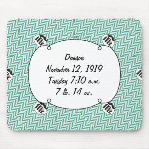 Wandtafel Herr Gelb und Grün Mousepad