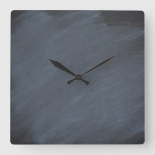 Wandtafel Schwarze Tafel Hintergrund Retro-Stil Quadratische Wanduhr