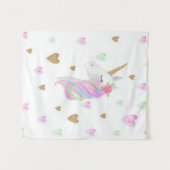 Wandtapestry Einhorn Wandteppich (Vorderseite (Horizontal))