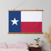 Wandtapestry mit der Flagge von Texas Staat, USA. Wandteppich Mit Holzrahmen (Schlafzimmer)