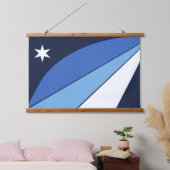 Wandtapestry mit Flagge von Columbia, S.C. Wandteppich Mit Holzrahmen (Schlafzimmer)