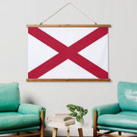 Wandtapeten mit der Flagge von Alabama, USA.