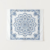 Wandteppich | Blue Mandela | Zuhause - Dekoratione (Vorderseite (Horizontal))