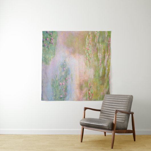 WANDTEPPICH | Claude Monet (57"x57") Nymphéas (Beispiel (Horizontal))