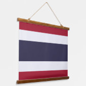Wandteppich mit Flagge Thailands Holzrahmen (Gewinkelt)