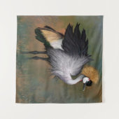 Wandteppich mit Graukronenkranich (Vorderseite (Horizontal))