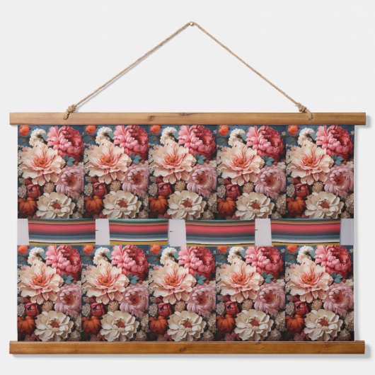 Wandteppich mit Holzrahmen. (Vorderseite 2)