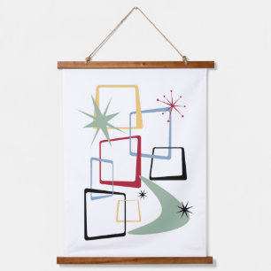  WANDTEPPICH MIT HOLZRAHMEN