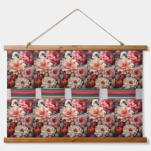 Wandteppich mit Holzrahmen. Holzrahmen (Vorderseite)