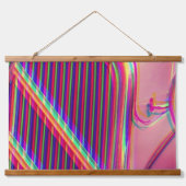 Wandteppich mit Holzrahmen – Psychedelisch (Vorderseite)