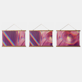 Wandteppich mit Holzrahmen – Psychedelisch