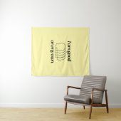 Wandteppich mit Illustration und Text (Beispiel (Horizontal))