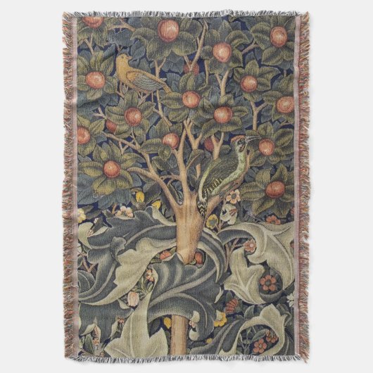 Wandteppich mit Specht - William Morris Decke (Vorderseite Vertikal)