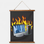 Wandteppiche aus Computerfeuerholz (Vorderseite)