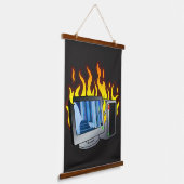 Wandteppiche aus Computerfeuerholz (Gewinkelt)