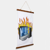 Wandteppiche aus Computerfeuerholz (Gewinkelt)