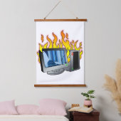 Wandteppiche aus Computerfeuerholz (Schlafzimmer)