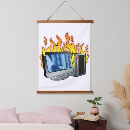 Wandteppiche aus Computerfeuerholz (Schlafzimmer)