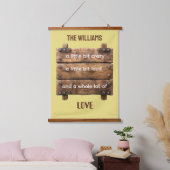 Wandteppiche aus Familienholz (Schlafzimmer)