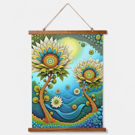 Wandteppiche aus Holz (Vorderseite)