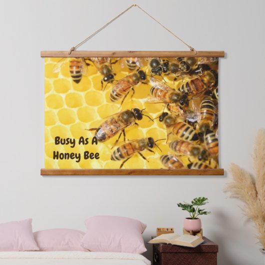 Wandteppiche aus Holz als Honigbiene (Schlafzimmer)