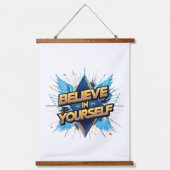 Wandteppiche aus Holz - Glaube an dich selbst (Vorderseite 2)