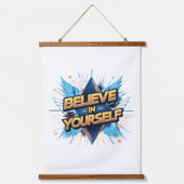 Wandteppiche aus Holz - Glaube an dich selbst (Vorderseite)