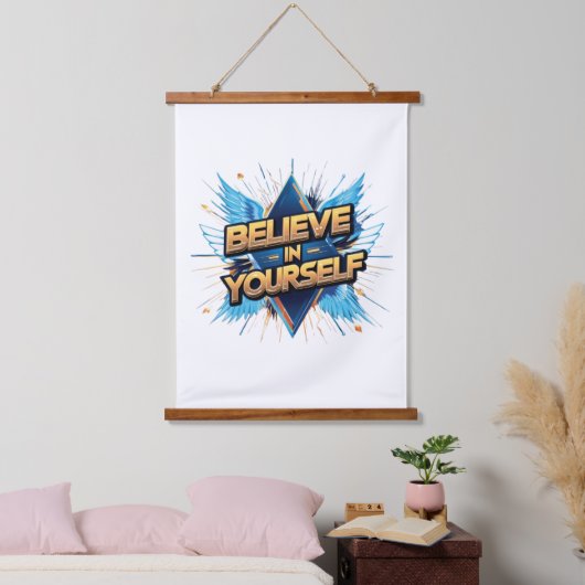 Wandteppiche aus Holz - Glaube an dich selbst (Schlafzimmer)
