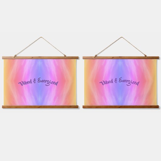 Wandteppiche aus Holz mit Vibed & Energized (Doppelt)