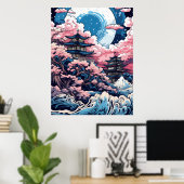 Wandteppiche aus Holz Poster (Heimbüro)