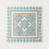 Wandteppiche, hellblau und creme wandteppich (Vorderseite (Horizontal))