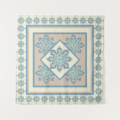 Wandteppiche, hellblau und creme wandteppich (Vorderseite)