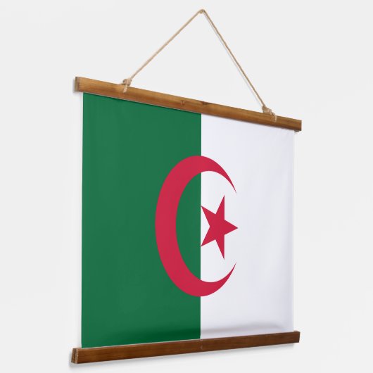 Wandteppiche mit algerischer Flagge (Gewinkelt)