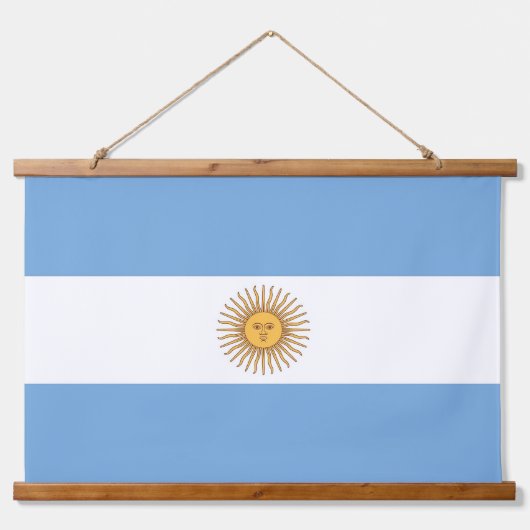 Wandteppiche mit argentinischer Flagge (Vorne)