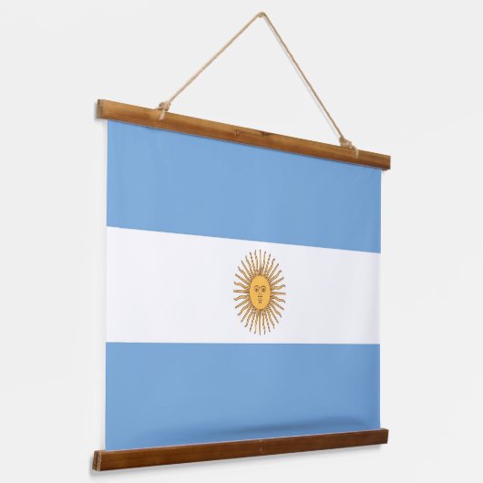 Wandteppiche mit argentinischer Flagge (Gewinkelt)