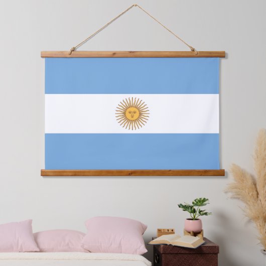 Wandteppiche mit argentinischer Flagge (Schlafzimmer)