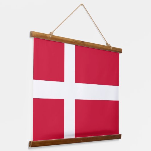 Wandteppiche mit dänischer Flagge (Gewinkelt)