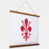 Wandteppiche mit der Fahne von Florenz, Italien (Gewinkelt)