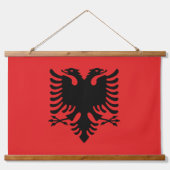 Wandteppiche mit der Flagge Albaniens (Vorne)