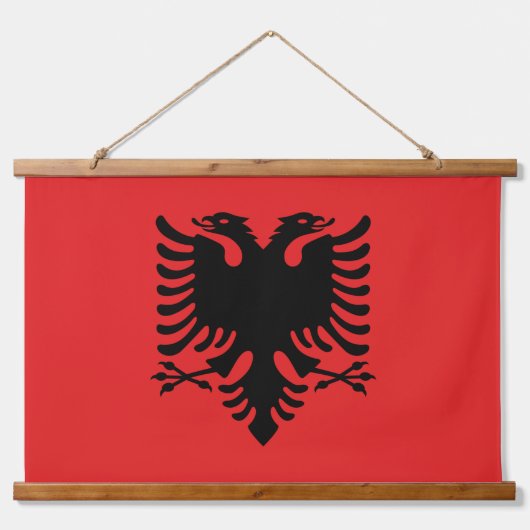 Wandteppiche mit der Flagge Albaniens (Vorne)