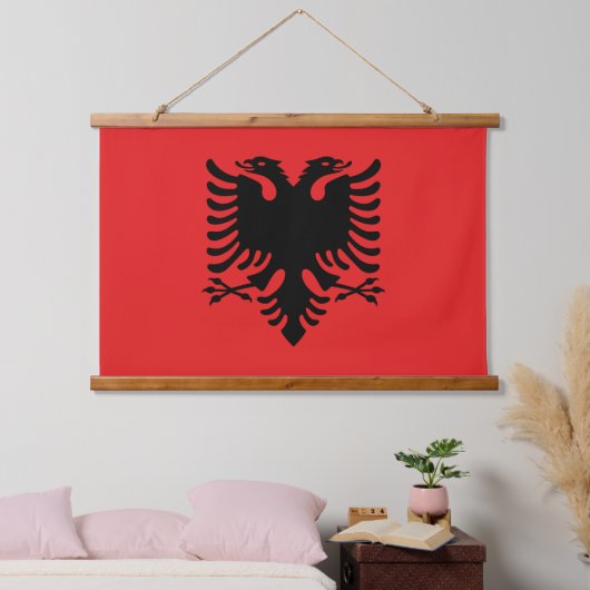 Wandteppiche mit der Flagge Albaniens (Schlafzimmer)