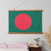 Wandteppiche mit der Flagge Bangladeschs (Schlafzimmer)