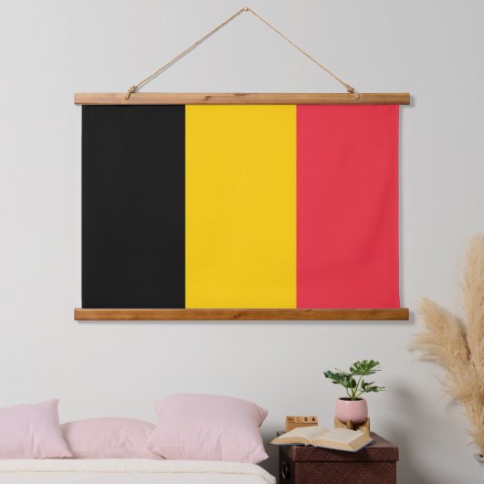 Wandteppiche mit der Flagge Belgiens (Schlafzimmer)