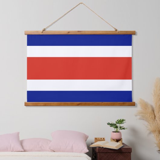 Wandteppiche mit der Flagge Costa Ricas (Schlafzimmer)
