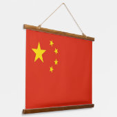 Wandteppiche mit der Flagge der China (Gewinkelt)