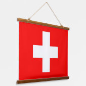 Wandteppiche mit der Flagge der Schweiz (Gewinkelt)