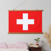 Wandteppiche mit der Flagge der Schweiz (Schlafzimmer)