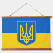 Wandteppiche mit der Flagge der Ukraine (Vorne)